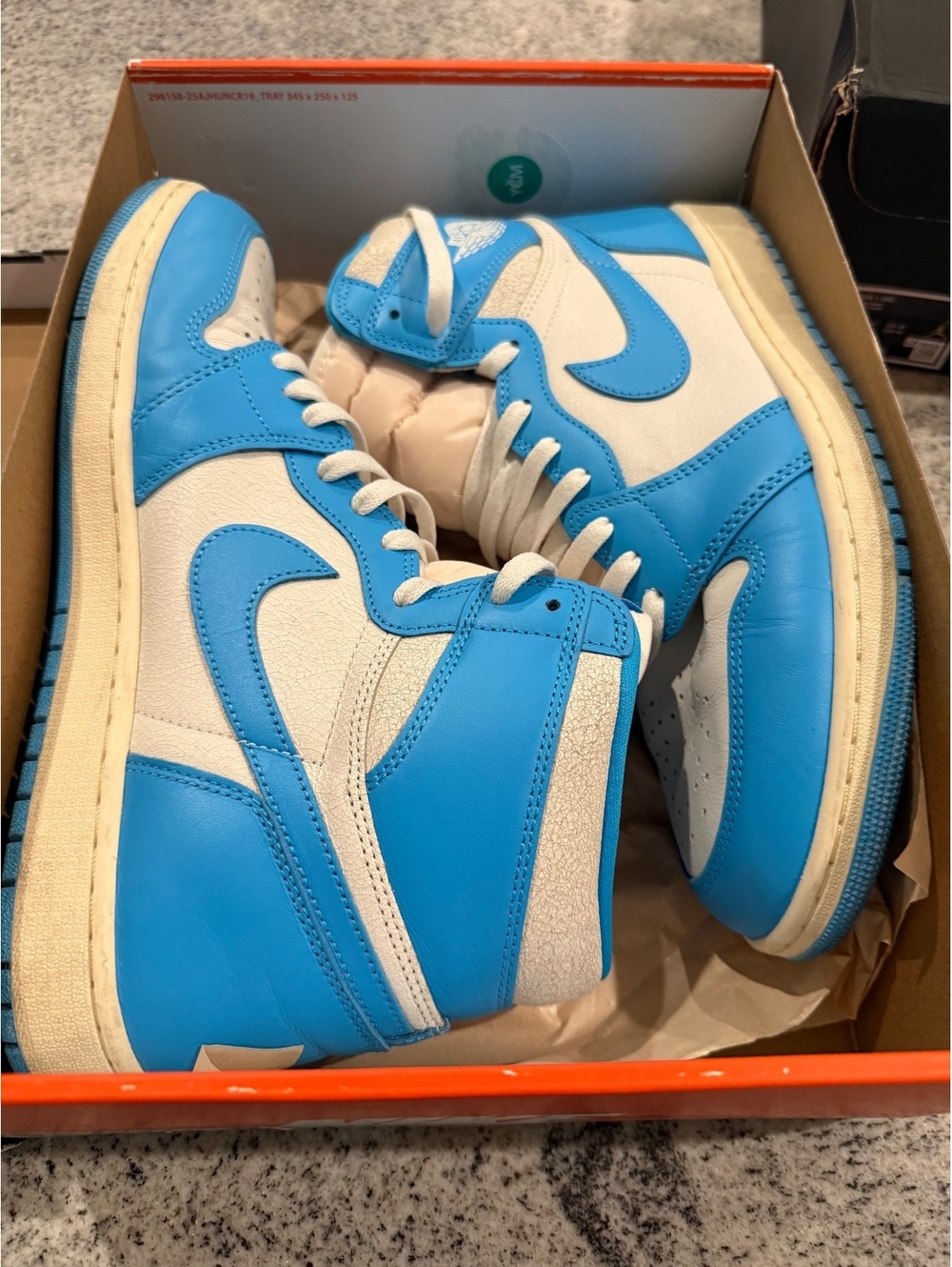 Preowned Nike Air Jordan 1 Retro High OG "UNC Reimagined" 12 men